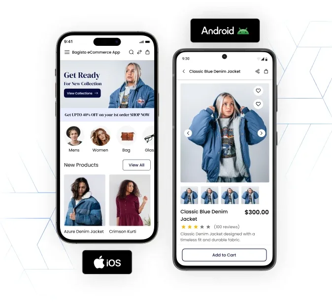 iOS we Android üçin mobil dükanlar