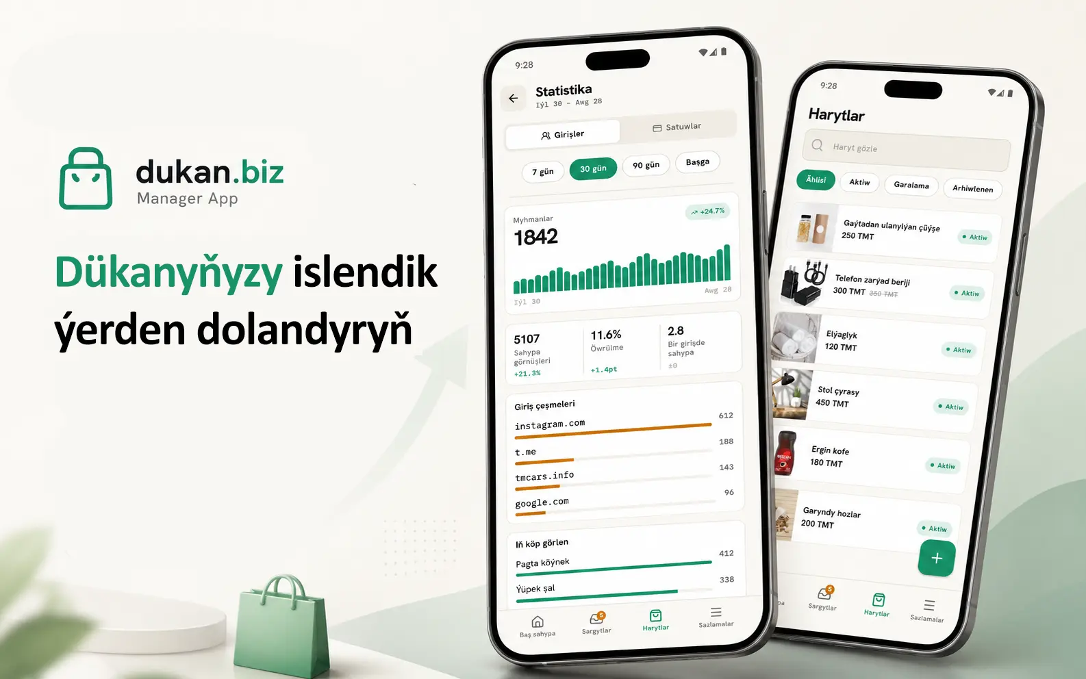 Söwdagärler üçin Dükan Menejer programmasy